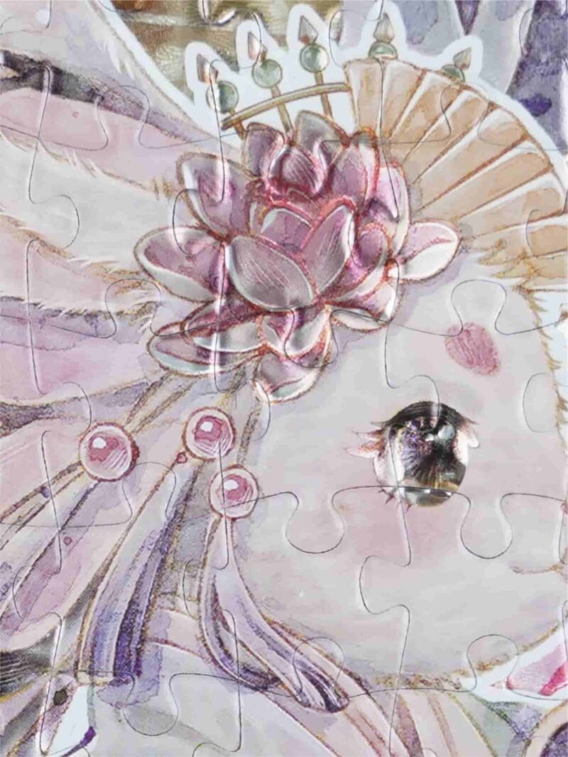 XCYM-Apsara Tara (2) XCYM-520pcs Jigsaw Puzzle-Rabbit Apsara Tara(3D UV Holographic Effect)