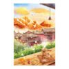 3djp Jigsaw Puzzles For Adults 504pcs-Sunlit Golden Mountain-KSnana