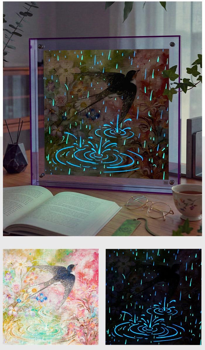 A Swallow Perceives the Spring (2) Toi-300pcs Jigsaw Puzzle-A Swallow Perceives the Spring(Glow in the dark)