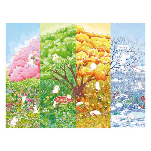 A Trees Chronicle of Seasons 3djp/Pintoo-Plastic Jigsaw Puzzles 1008pcs-Showpiece L-A Tree’s Chronicle of Seasons