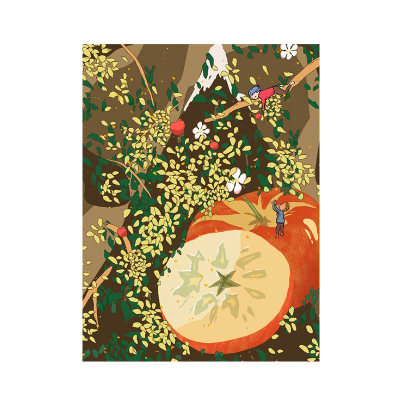 Apple Puzzle TuTuDingDang-100pcs Irregular Cut Jigsaw Puzzle-Apple