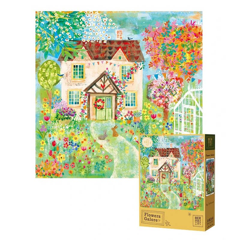 Ber-1024pcs Jigsaw Puzzle-Flower Galore