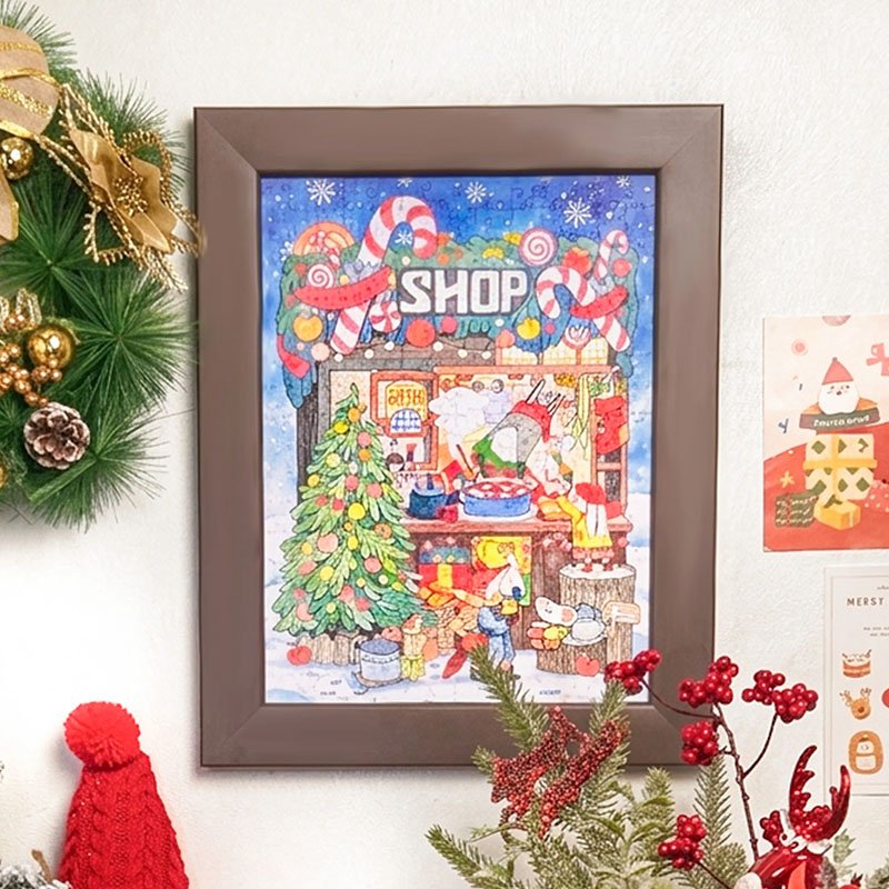 Christmas General Store (1) 3djp/Pintoo Jigsaw Puzzles 252pcs-Christmas Store