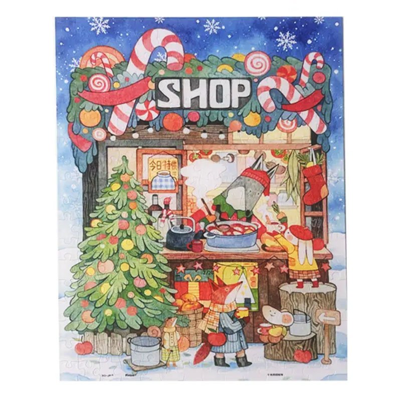 3djp/Pintoo Jigsaw Puzzles 252pcs-Christmas Store