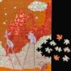 Comet in Moominland (3) Puffinkids-500 Piece Puzzle-Comet in Moominland(Orange board with a faux-leather finish)