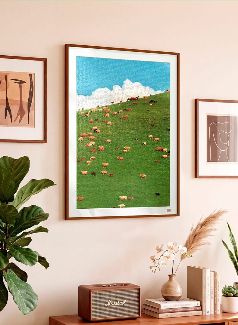 Grass Bends in the Wind (1) Toi-1000pcs Jigsaw Puzzle-Grass Bends in the Wind