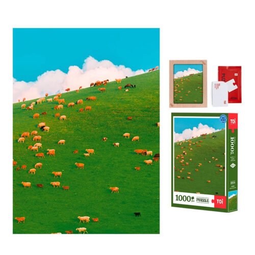Grass Bends in the Wind (2) Toi-1000pcs Jigsaw Puzzle-Grass Bends in the Wind