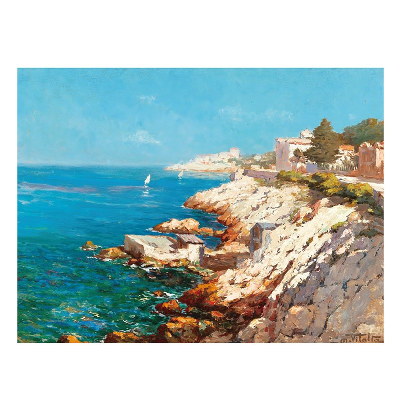 Kibifufu-300pcs Art Puzzle-A Mediterranean Coast