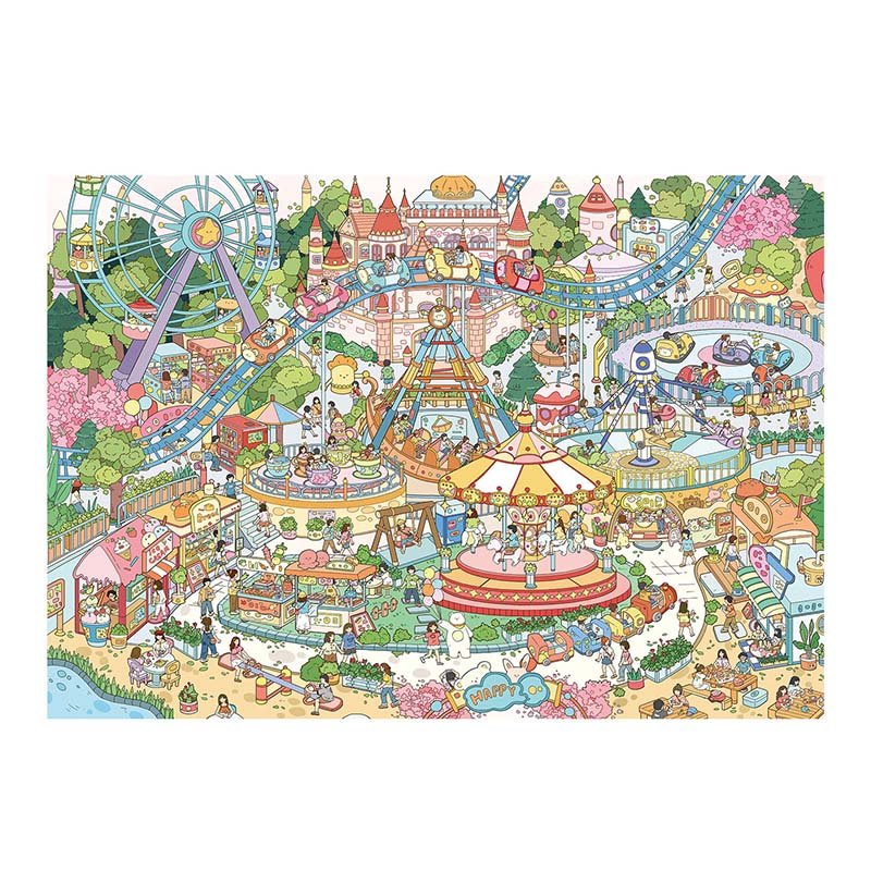 Kibifufu-2000pcs Puzzle-Weekend Amusement Park