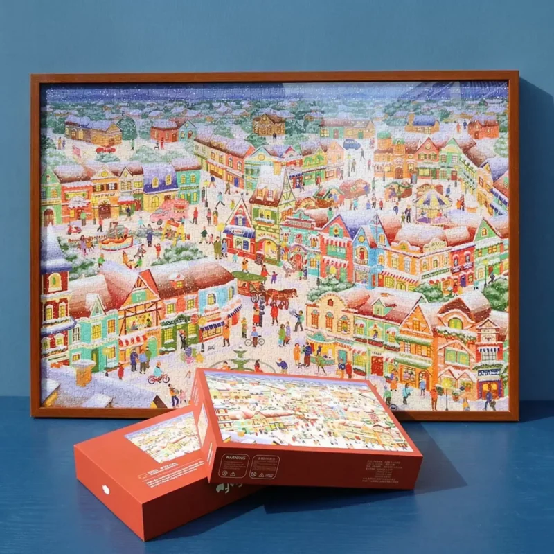 Kibifufu-Winter Town1 Kibifufu-2000pcs Puzzle-Winter Town
