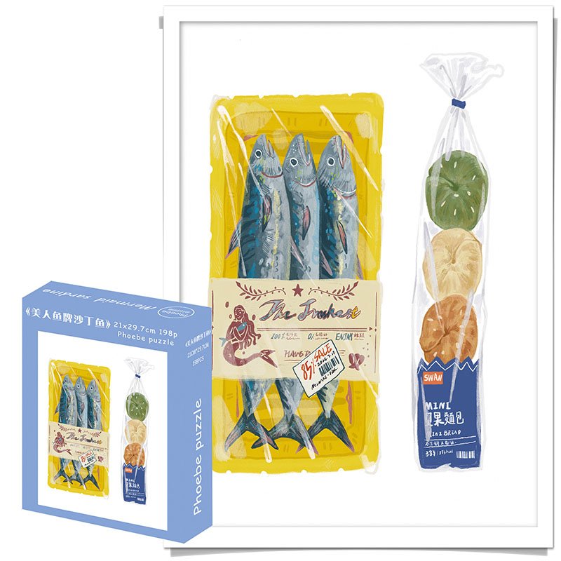 Mermaid Sardine (3) Phoebe-198pcs Puzzle-Mermaid Sardine