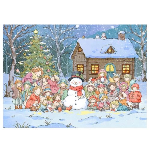 Minute Puzzle-Group Photo in the Snow-1000 Piece Puzzle