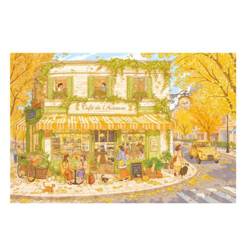 Momibook-1000pcs Jigsaw Puzzle-Cafe de Autumn