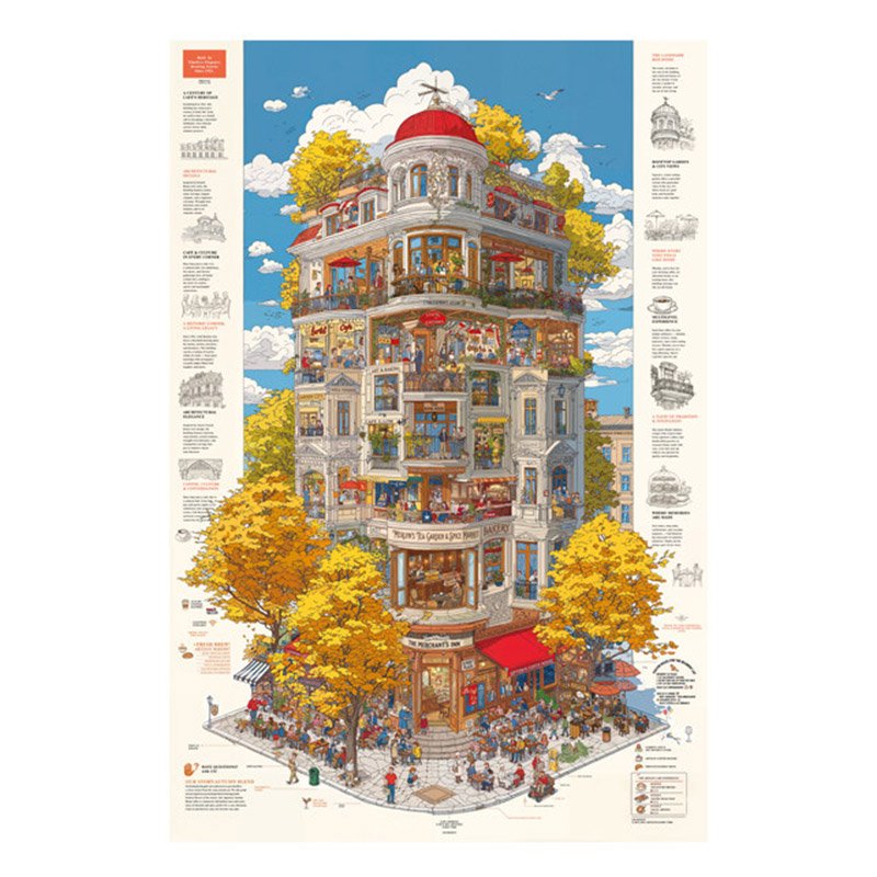 Momibook-3000pcs Jigsaw Puzzle-Myriad Cityscapes