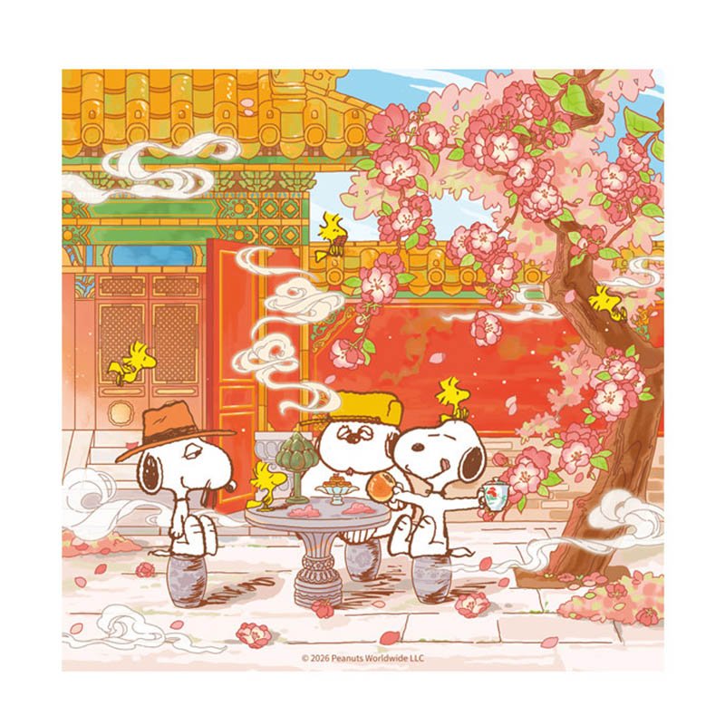 Momibook-Snoopy in Imperial Garden-500 Piece Puzzle