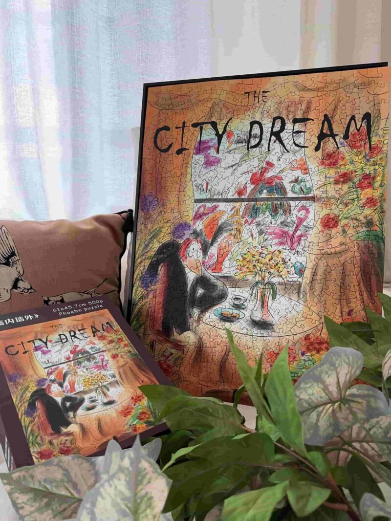 Phoebe Puzzle-Irregular Cut-City Dream Series-Inside and Outside (2) Phoebe-Irregular Cut Puzzle 500pcs-City Dream Series-Inside and Outside