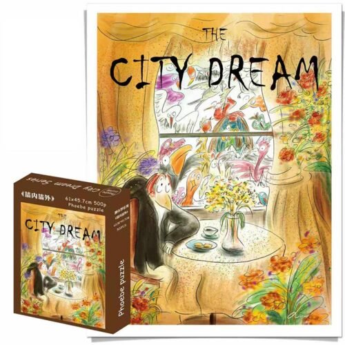 Phoebe-Irregular Cut Puzzle 500pcs-City Dream Series-Inside and Outside