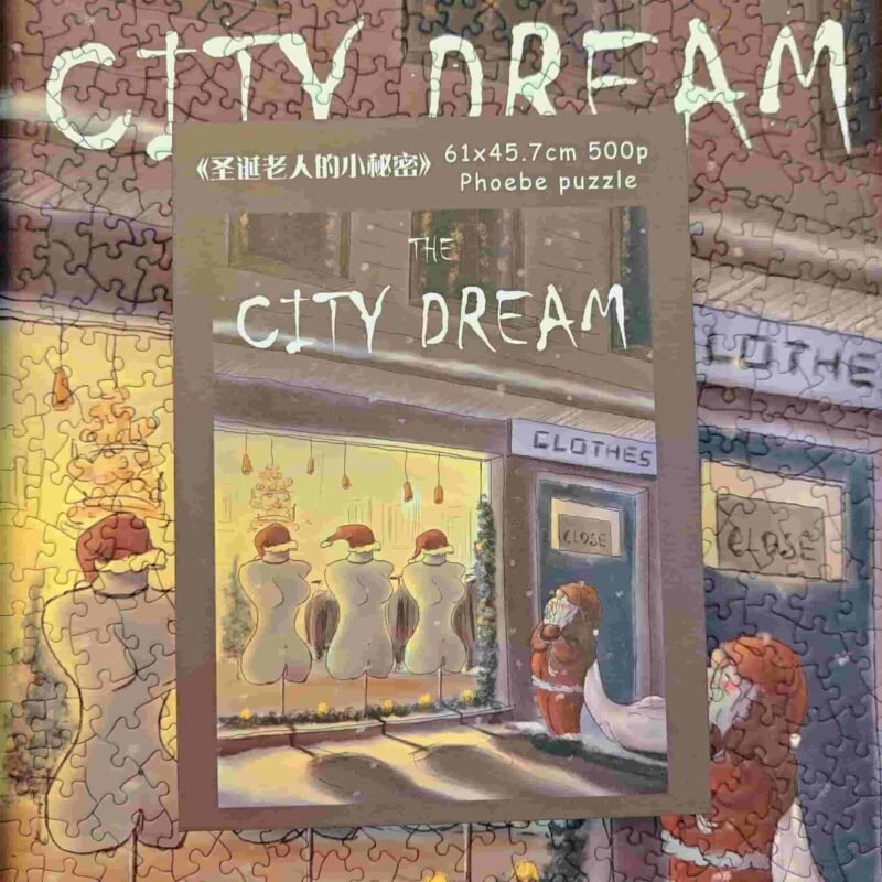 Phoebe Puzzle-Irregular Cut-City Dream Series-Santa Claus Secret (2) Phoebe-Irregular Cut Puzzle 500pcs-City Dream Series-Santa Claus' Secret