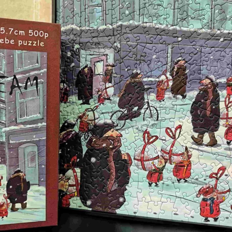 Phoebe Puzzle-Irregular Cut-City Dream Series-Winter Gift (3) Phoebe-Irregular Cut Puzzle 500pcs-City Dream Series-Winter's Gift