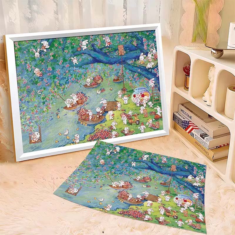 Picking Lychees Priceces-1000pcs Jigsaw Puzzle-Picking Lychees