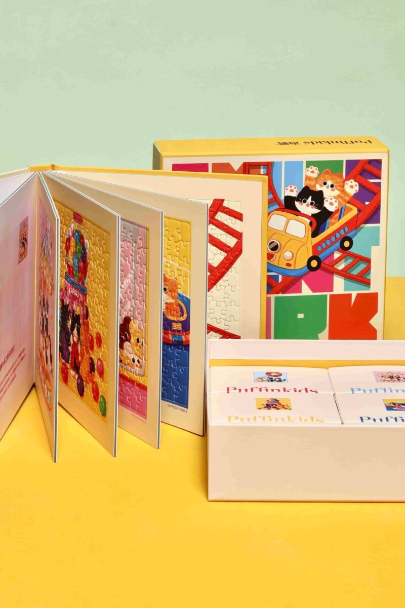 Puffinkids-Amusement Park (3) Puffinkids-Amusement Park Picture Book Puzzle-120pcs*6
