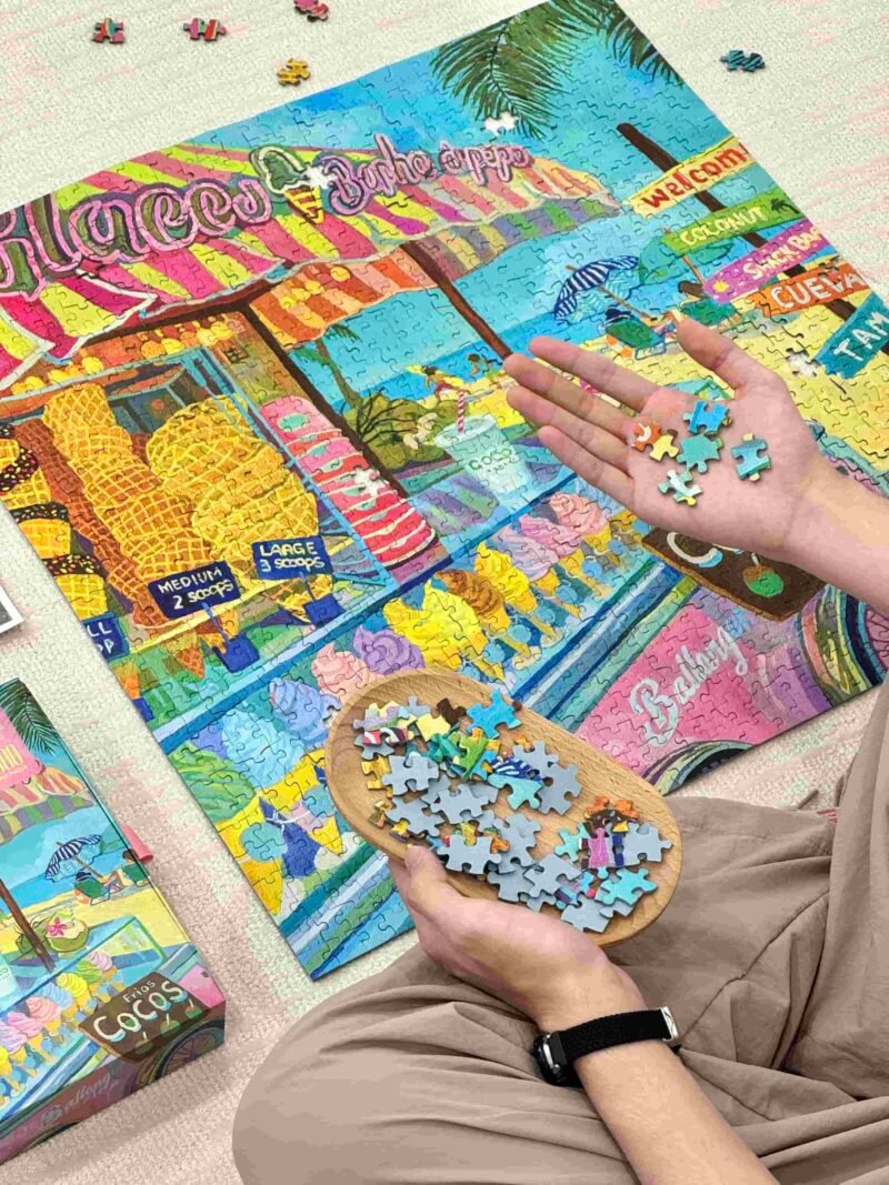 Puffinkids-Ice Cream Holiday (1) Puffinkids-1000 Piece Puzzle-Ice Cream Holiday