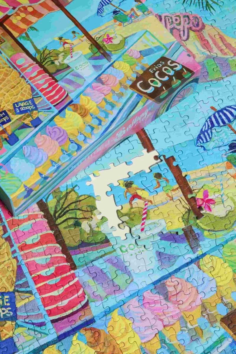 Puffinkids-Ice Cream Holiday (4) Puffinkids-1000 Piece Puzzle-Ice Cream Holiday