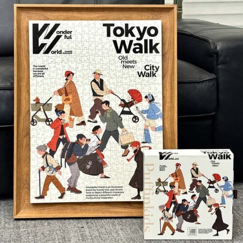 Puffinkids-Tokyo Walk (2) Puffinkids-500 Piece Puzzle-Tokyo Walk