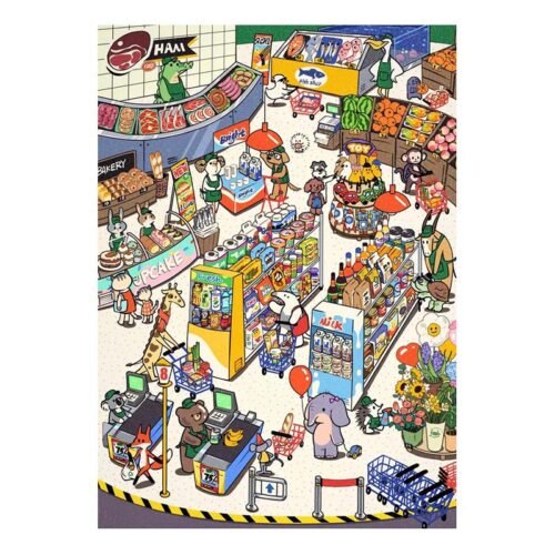 Shopping Time Dreamer Puzzle-1000pcs Irregular Cut Jigsaw Puzzle-Shopping Time