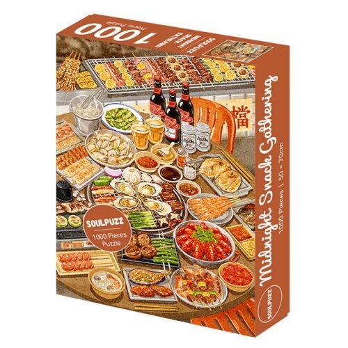 Soulpuzz-Midnight Snack Gathering-1000pcs Jigsaw Puzzle