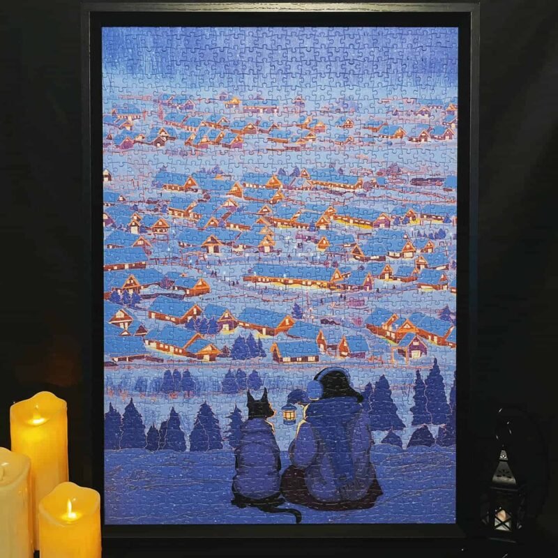 TKX-1000pcs Jigsaw Puzzle-Night at He Mu