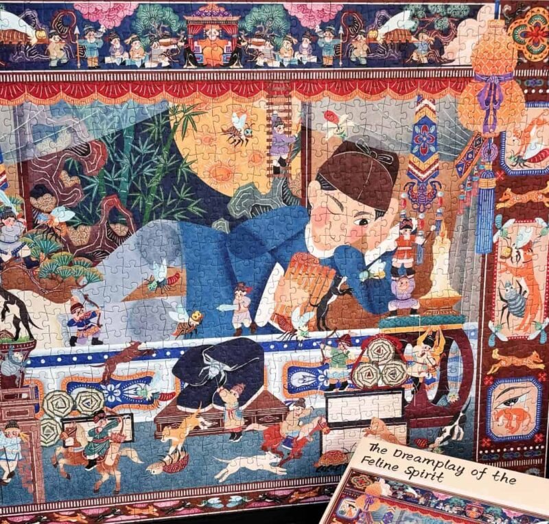 TuTuDingDang-1000 Piece Puzzle-The Dreamplay of the Feline Spirit