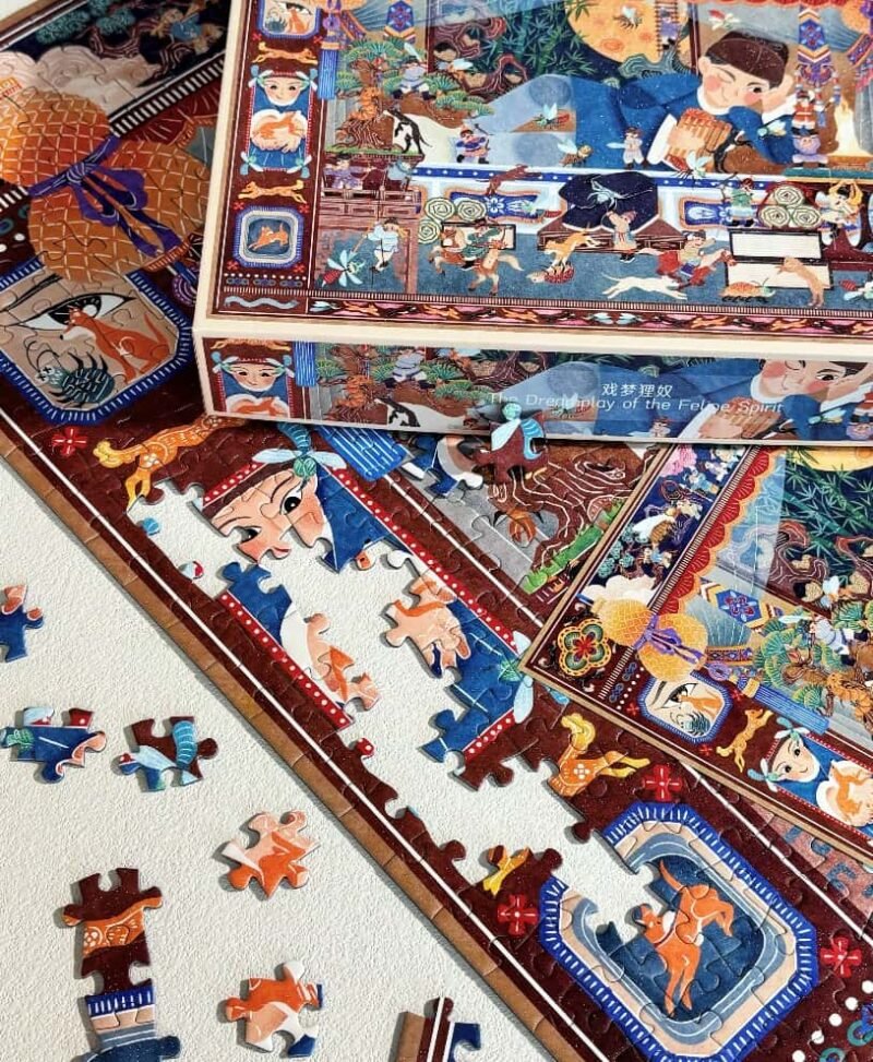TuTuDingDang-1000 Piece Puzzle-The Dreamplay of the Feline Spirit
