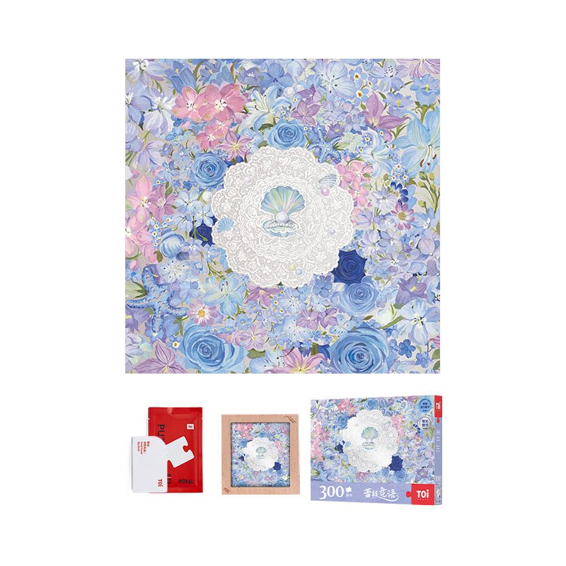 Toi Puzzle-Floral Shell Toi-300pcs Jigsaw Puzzle-Floral Shell