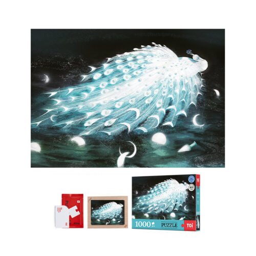 Toi Puzzle-Peacock (2) Toi-1000pcs Jigsaw Puzzle-Peacock