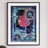 Toi-Red Moon (2) Toi-500pcs Jigsaw Puzzle-Red Moon(Holographic Iridescent Finish)