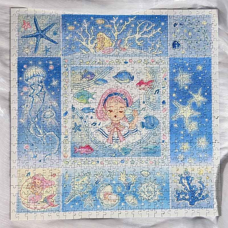 TuTuDingDang-728pcs Jigsaw Puzzle-Hear the Sea