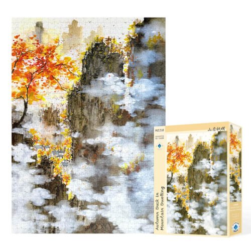 Tutudingdang Puzzle-Autumn Dusk in Mountain Dwelling (1) TuTuDingDang-1000 Piece Puzzle-Autumn Dusk in Mountain Dwelling