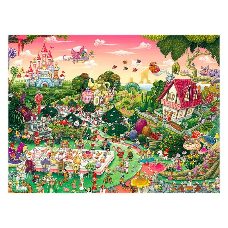3djp/Pintoo-Plastic Jigsaw Puzzles 4032pcs-Showpiece L-Alice in Wonderland-Shinji Yamamoto