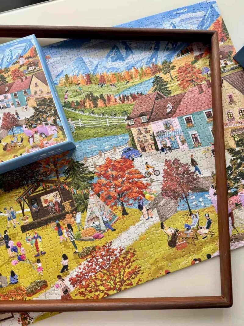Autumn Camping (6) A Segment of Orange-Autumn Camping-1000pcs Jigsaw Puzzle