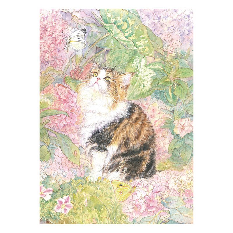 Botop Fusion-1000pcs Jigsaw Puzzle-Cat in Bloom