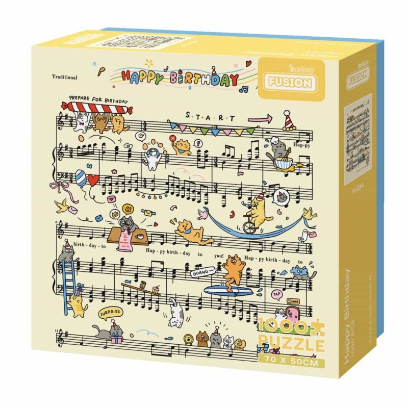 Botop Puzzle-Happy Birthday (1) Botop Fusion-1000pcs Jigsaw Puzzle-Happy Birthday