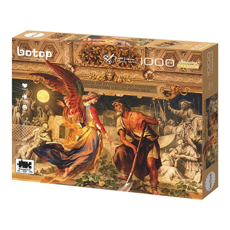 Botop-1000pcs Jigsaw Puzzle-The Angel and the Farmer