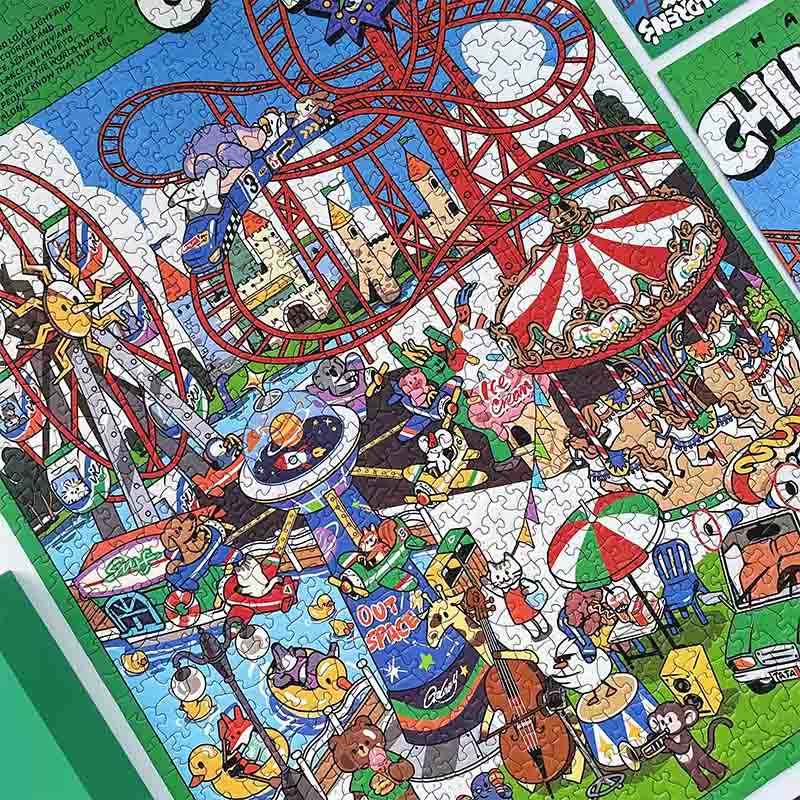 Dreamer Puzzle-1000pcs Irregular Cut Jigsaw Puzzle-Happy Children's Day