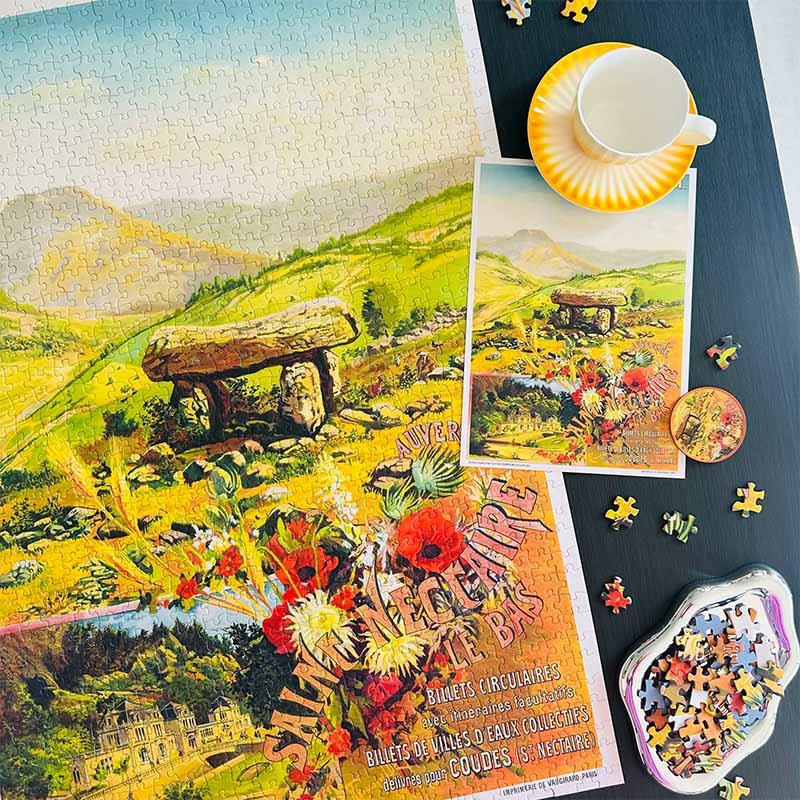 Hourglass-Auvergne Hot Spring Train (3) Hourglass-1000pcs Jigsaw Puzzle-Auvergne Hot Spring Train