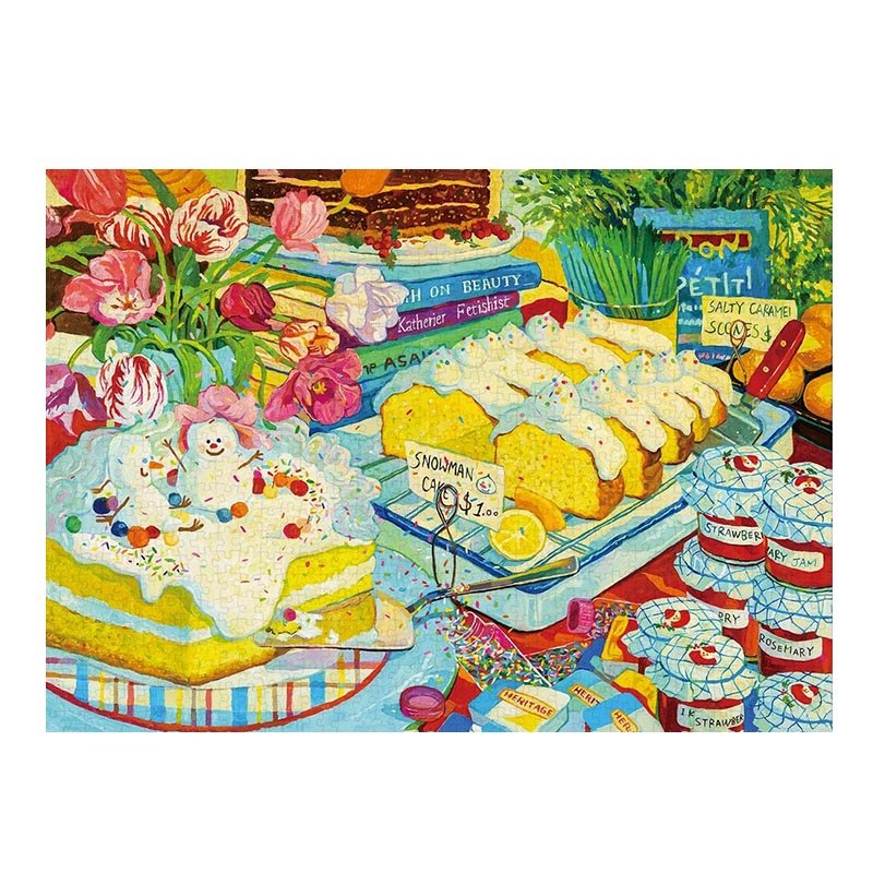 Hourglass Puzzle-Colorful Sweet Snow House (1) Hourglass Puzzle-Colorful Sweet Snow House-1000pcs Jigsaw Puzzle