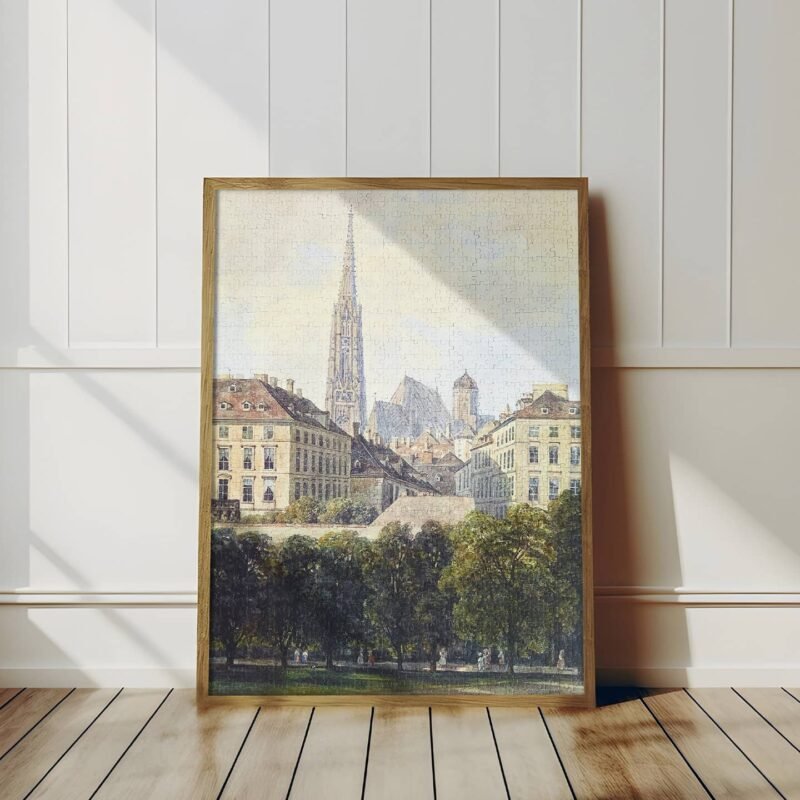 Kibifufu-View of St.Stephens Cathedral From the Glacis (1) Kibifufu-1000 Piece Puzzle-View of St.Stephen's Cathedral From the Glacis