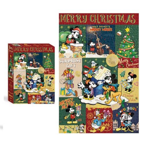 Mickey Merry Christmas Gubu&Aipuzzle-1000pcs Jigsaw Puzzle-Mickey Merry Christmas