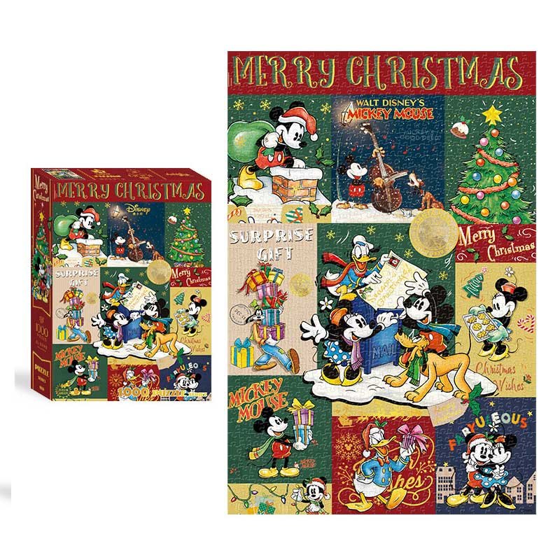 Mickey Merry Christmas Gubu&Aipuzzle-1000pcs Jigsaw Puzzle-Mickey Merry Christmas