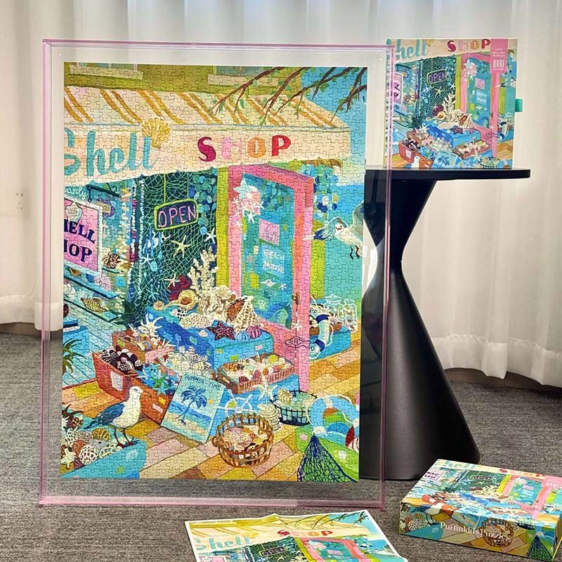 Puffinkids-Little Shell Shop by the Sea (2) Puffinkids-1000 Piece Puzzle-Little Shell Shop by the Sea